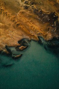 Preview wallpaper water, land, aerial view, coast, sea