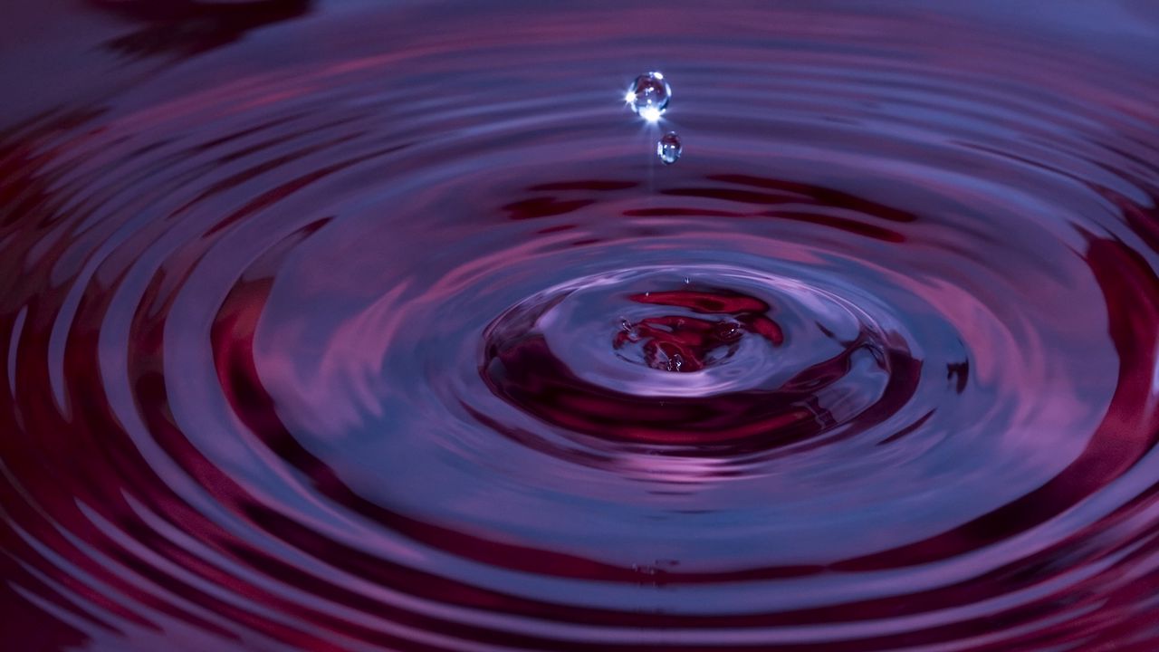 Wallpaper water, lilac, purple, drop, splash