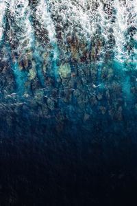 Preview wallpaper water, ocean, surf, aerial view, maldives