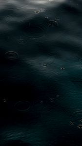 Preview wallpaper water, rain, drops, waves, dark