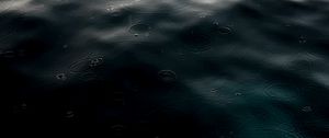 Preview wallpaper water, rain, drops, waves, dark