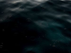 Preview wallpaper water, rain, drops, waves, dark