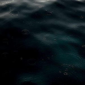 Preview wallpaper water, rain, drops, waves, dark