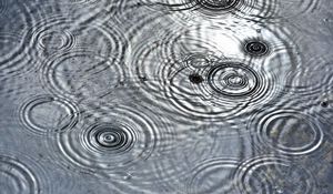 Preview wallpaper water, rain, waves, glare, macro