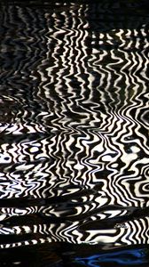 Preview wallpaper water, reflection, stripes, distortion, abstraction