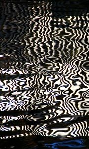 Preview wallpaper water, reflection, stripes, distortion, abstraction