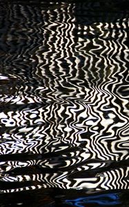 Preview wallpaper water, reflection, stripes, distortion, abstraction