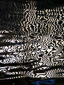 Preview wallpaper water, reflection, stripes, distortion, abstraction