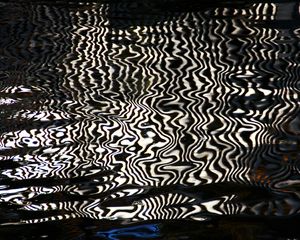 Preview wallpaper water, reflection, stripes, distortion, abstraction