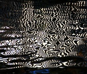 Preview wallpaper water, reflection, stripes, distortion, abstraction
