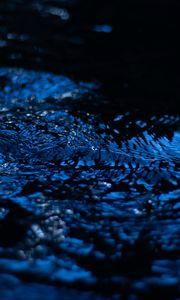 Preview wallpaper water, ripples, blue, splash, macro, closeup, blur