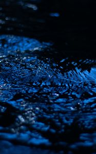 Preview wallpaper water, ripples, blue, splash, macro, closeup, blur