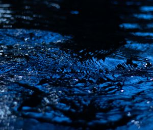 Preview wallpaper water, ripples, blue, splash, macro, closeup, blur