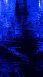 Preview wallpaper water, ripples, dark, blue, surface