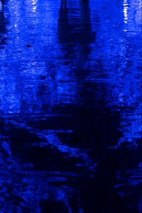 Preview wallpaper water, ripples, dark, blue, surface