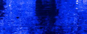 Preview wallpaper water, ripples, dark, blue, surface