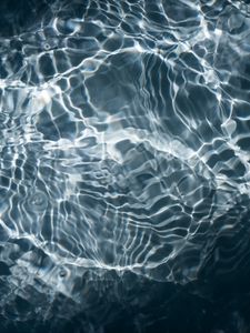 Preview wallpaper water, ripples, dark, glare
