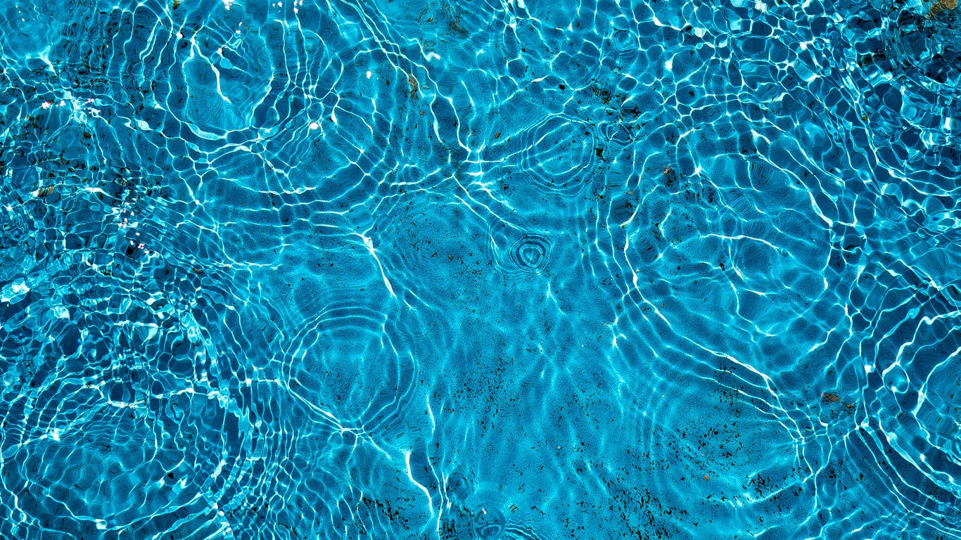 Download wallpaper 1366x768 water, ripples, glare, waves, distortion ...