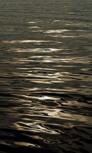 Preview wallpaper water, ripples, glare, sea, dark