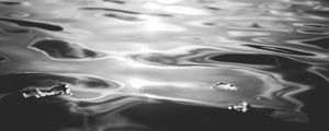 Preview wallpaper water, ripples, light, bw