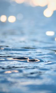 Preview wallpaper water, ripples, macro, blue