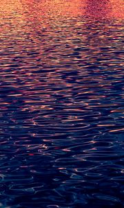 Preview wallpaper water, ripples, waves, backlight, gleam