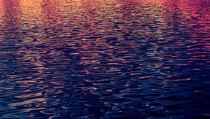 Preview wallpaper water, ripples, waves, backlight, gleam