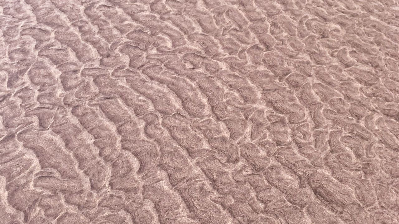 Wallpaper water, ripples, waves, sand, distortion