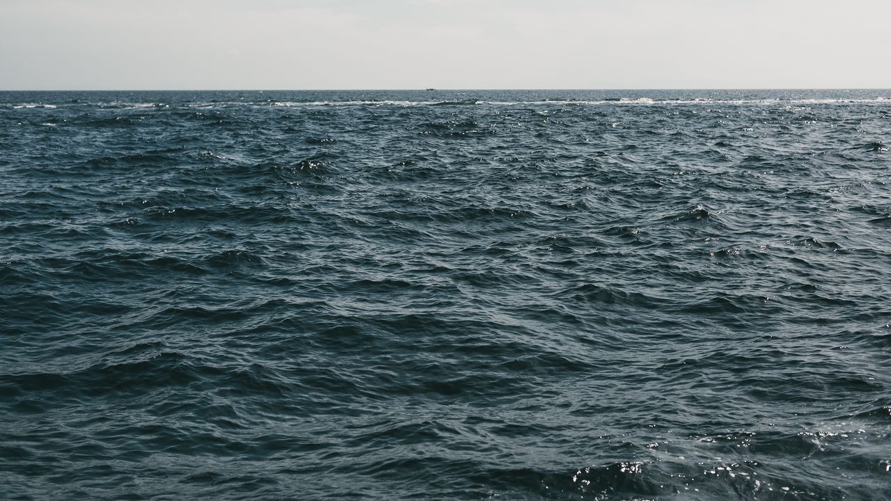 Wallpaper water, sea, horizon, waves