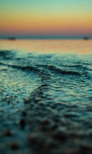 Preview wallpaper water, sea, macro, blur, shore