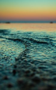 Preview wallpaper water, sea, macro, blur, shore