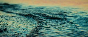 Preview wallpaper water, sea, macro, blur, shore