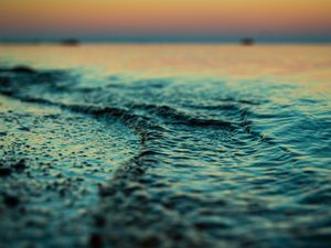 Preview wallpaper water, sea, macro, blur, shore