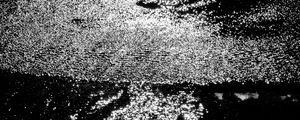 Preview wallpaper water, sea, ripples, glare, bw, dark