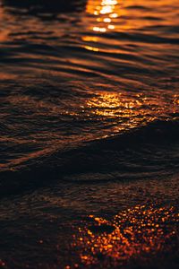 Preview wallpaper water, sea, waves, glare, wavy