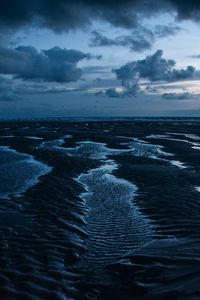 Preview wallpaper water, shore, relief, horizon, clouds