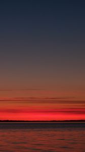 Preview wallpaper water, sky, horizon, twilight, sunset