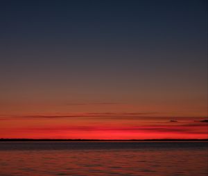 Preview wallpaper water, sky, horizon, twilight, sunset
