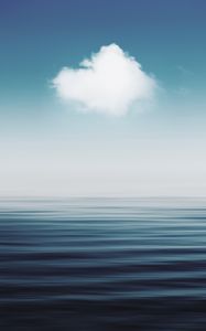 Preview wallpaper water, sky, horizon, cloud, nature