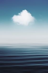 Preview wallpaper water, sky, horizon, cloud, nature