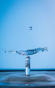 Preview wallpaper water, splash, macro, blue