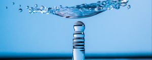 Preview wallpaper water, splash, macro, blue