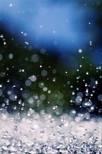 Preview wallpaper water, splashes, drops, blur, background, macro