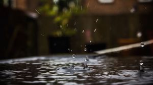 Preview wallpaper water, splashes, drops, macro, blur