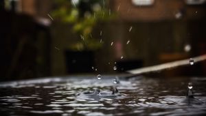 Preview wallpaper water, splashes, drops, macro, blur