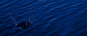 Preview wallpaper water, spray, splash, blue, dark