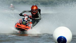 Preview wallpaper water, spray, sport, pwc, ball, helmet