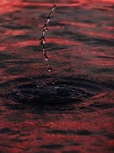 Preview wallpaper water, spray, stream, drops, waves