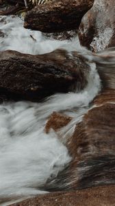 Preview wallpaper water, stones, stream, river