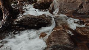 Preview wallpaper water, stones, stream, river